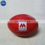 Custom LOGO Printed Rugby Shape pu Foam Ball thumbnail-1