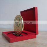 UAE Falcon 24 Gold Coin With Wooden Holder Leather Box