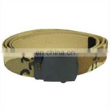 US ARMY STYLE WEB WEBBING BELT MILITARY COMBAT CASUAL 6 Colour thumbnail-1