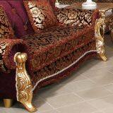 Red Couch Velvet Sofas Living Room Furniture Upholstered Classic Comfortable American Style Home Fabric Sofa Design Set thumbnail-5