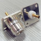 Straight Low Pim 4 Hole Flange Jack Female N RF Connector for Cable