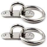 Stainless Steel Round Pad & Hook For Sail Boats & Yachts Type HKS3214H