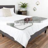 TEX-CEL ODM Polyester Reversible Weighted Light Grey Dog Waterproof Pet Blanket thumbnail-4