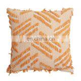 Boho Style Colorful Hand Block Indian Pillow Cover Decorative 18X18" Embroidery Chindi Cushion Cover thumbnail-4