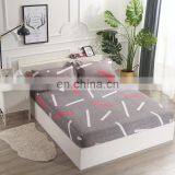 Wholesale Popular Comforter Floral Print Flat Queen King Size Fitted Bed Sheets thumbnail-2