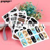 Skull Rose Nail Sticker Water Decal Halloween Pop Black Jewelry Full Cover Nail Sticker thumbnail-5