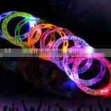 100 PCS Light Up Acrylic Bracelets Wristbands LED Flashing Rave Party Favors EDC