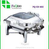 Hot Sale Restaurant & Hotel Supplies Stainless Steel Induction Chafing Dish With Glass Lid thumbnail-4
