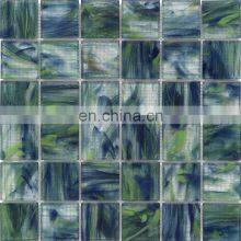 Green and Blue Colour Mix Combination Mosaic Hot Melting Wall Tile Background