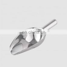 Factory Direct 12oz Metal Bar Tool Ice Shovel Container Customizable Small Silver Stainless Steel 304 201 Ice Scoop