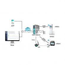 Automatic meter reading monitoring electrical power energy management system for industrial factory