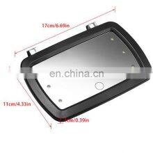 Autoaby Universal LED Car Interior Mirror Touch Switch Makeup Mirror Sun Visor Clear Interior HD Mirror 170*110mm-no Battery thumbnail-4