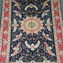 Yamei Lagend Blue Color Persian Silk Carpet and Rug 3x5ft thumbnail-2