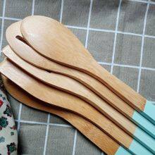 Bamboo Kitchen Utensil With Silicon Case,Wholesale Bamboo Utensil Set From China thumbnail-3