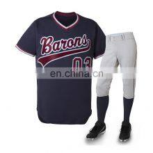 Superior Quality Custom Logo Brand Fabric v Neck Baseball Uniform Jersey Short Sets 3/4 Blank Baseball t Shirts for Men thumbnail-4