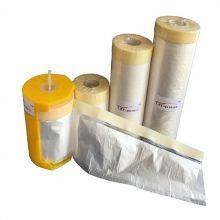 hand-tear masking film with tape