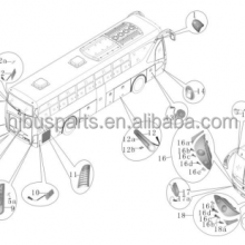 Newst Universal Guangzhou Auto Parts Bus Light Systems 3714-00246 Led Headlights h4 China Bus thumbnail-4