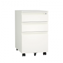 Modern Office Storage Mobile Pedestal With Universal Wheels Mobile Pedestal Combination Lock 3 Drawer Mobile Pedestal Cabinet thumbnail-3