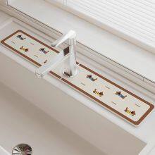 Sheenyoo Custom Printing Diatomite Stone Faucet Absorbent Mat ODM ODM Factory thumbnail-2