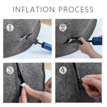 Exercise Ball Chair With Felt Cover & Handle for Yoga Comfortable Sitting Ball thumbnail-4