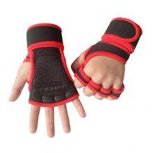 Gloves Factory Custom Non-Slip Unisex Gym Gloves Custom Printed Logo Weight Lifting Sports Training Elastic Wristband Half Finger Bodybuilding Cycling thumbnail-5