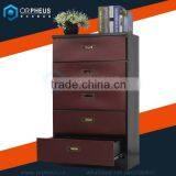 Steel Material Dressers and Modern Appearance Bedroom Dresser Coupling Home Furniture 5 Drawer Steel Dresser