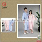 Spa Velour Terry Kimono Bathrobe 100% Cotton Coral Fleec Bathrobe