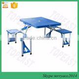 Portable Folding Outdoor Plastic Camp Suitcase Picnic Table w/ 4 Seats Quality Choice