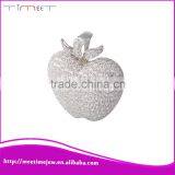 Newest design Apple shape silver charm pendant