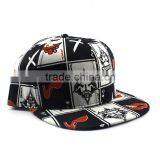 Latest Pattern Charm Flower Printed Unisex Hiphop Flat Cap Wholesale thumbnail-5