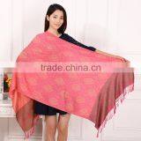 Newest Women Fashion Tassel Paisley Jacquard Scarf thumbnail-1