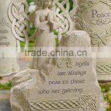 Arts and Crafts Knot Wing Angel Bereavement Statue thumbnail-2