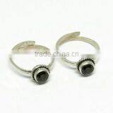 Path Of Life !! Green CZ 925 Sterling Silver Toe Rings, Unique Silver Jewelry, Gemstone Toe Rings thumbnail-1