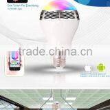 Android Iphone Compatible Smart Bulb Bluetooth Audio Speakers 3W E27 LED RGB Music Bulb Colorful Bluetooth Smart Led Light Bulb Quality Choice thumbnail-4