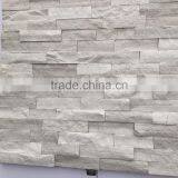 Stacked Stone Ledger Panels-Oak White Marble Split Face thumbnail-2