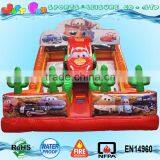 New Desined Giant Commercial Grade Two Lane Inflatable Dry Slide for Adults and Kids for Sale,inflatable Cars Dry Slide