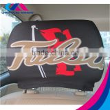 custom design washable advertise car seat headrest cover