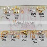 Hot Sell Mini Gold & Silver Nail Studs Arrow/heart/star/rhombus thumbnail-1