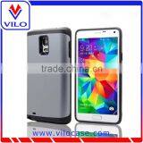 Combo Materails Card Hold Touch Armor Hybrid Case for Samsung Note 4 With Mirror thumbnail-5
