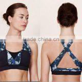 Santic Custom Fitness Sports Bra Wholesale Woman Cool Sport Wear