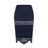 China Wholesale Fashion Style Crotchet Lace Midi Women Skirt thumbnail-1