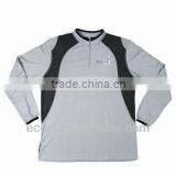 Sports Shirt Made of 100% Polyester Fast-Dry, With Color Combination and Silkscreen Logo