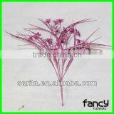 High Quality 7 Branches Pink Artificial Christmas Flowers