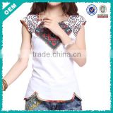 High Quality Women's/Girl's Embroidery T Shirt (lyt-060032)