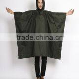 OEM Factory 100% Polyester or Oxford Raincoat Army Rain Poncho Military Outdoor Workplace Bicycle Motorcycle Raincoat thumbnail-4