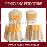 Round back pattern polyester banquet wedding chair covers for sale HD-3623