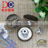 Wholesale Custom Nickel Free Jeans Rivets Buttons for Clothing
