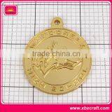 Fashion Bright Gold Foil Plated Medal With Enamel Logo thumbnail-3
