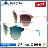2016 New Cat Eye Custom Fashionable High Quality Metal Sunglasses