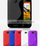 colorful S-Line Gel silicon Case Rubber Skin Tpu Cover For htc one s